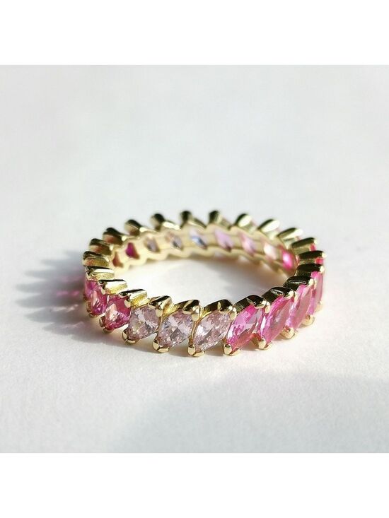 Jem Designs Shop Jewelry - Spinel Eternity Band Ring in 14k Gold size 8 🆕